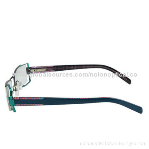 Blue Fisher Optical Frames with Acetate Temple